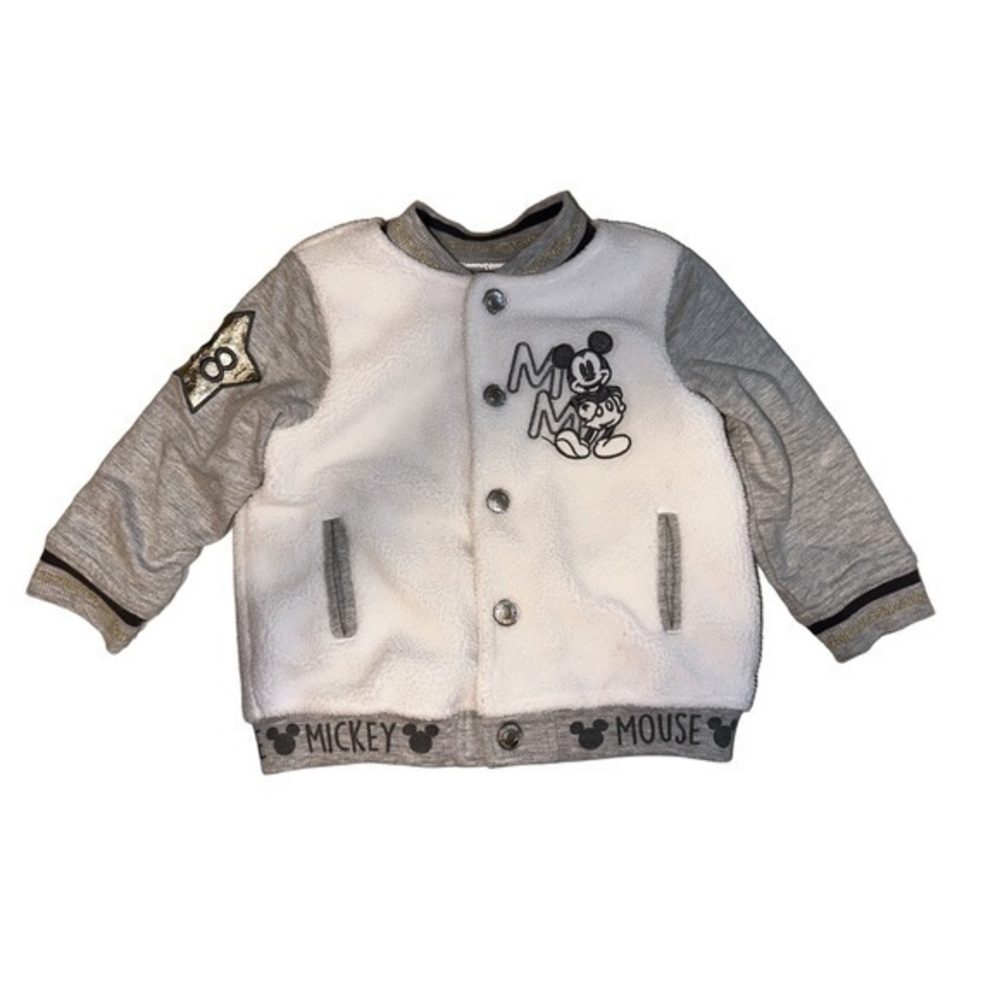 Disney Baby Mickey Mouse Varsity Jacket with Sherpa Exterior